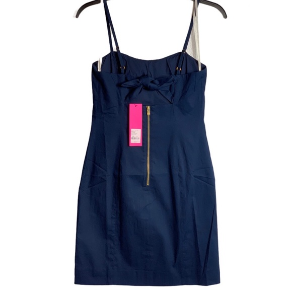 Lilly Pulitzer Navy Stretch Brocade Shift Mini NWT - Picture 8 of 13